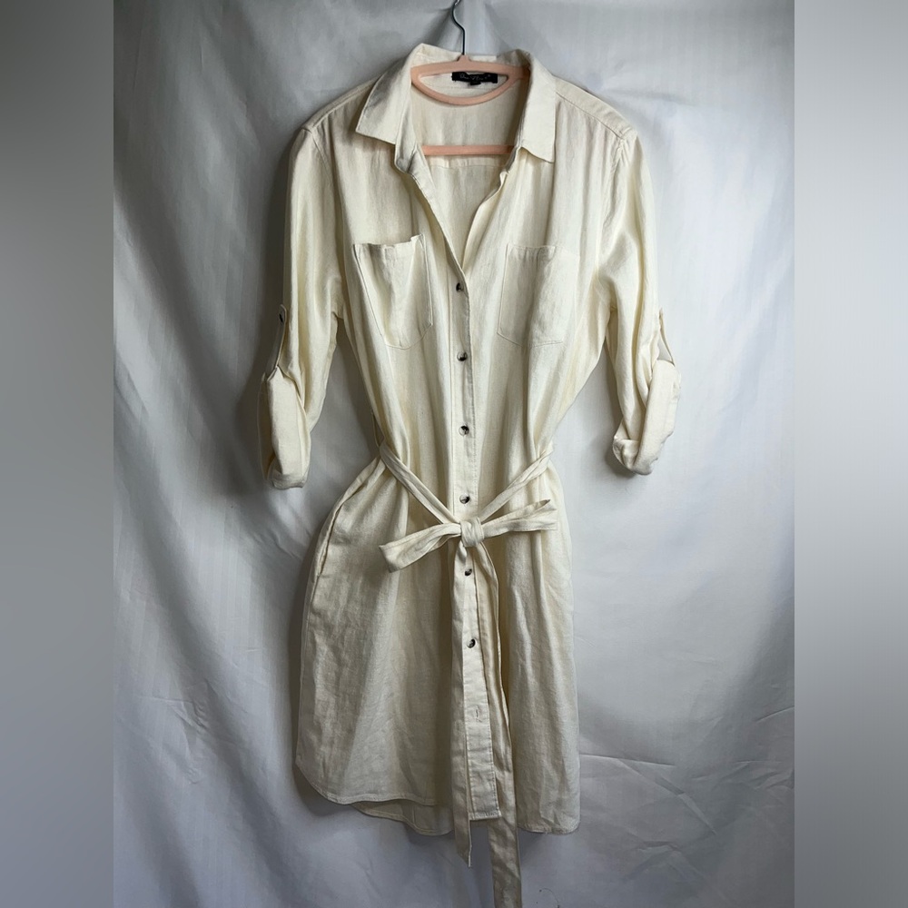 Velvet heart shirt dress size medium - linen